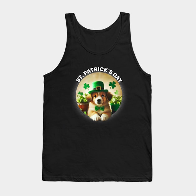 St Patricks Day Cute dog 2 Tank Top by yphien